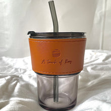 Load image into Gallery viewer, Signature Brown Reusable Glass Cup
