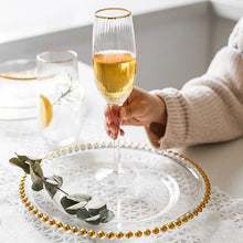 Load image into Gallery viewer, Crystal Ribbed Champagne Flute
